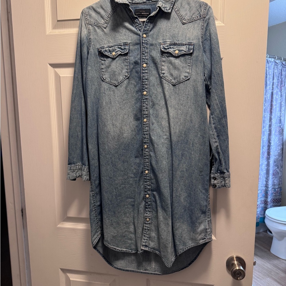 Lucky Brand True Indigo Denim Shirt dress